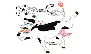 MAD COW HOT SAUCE "UDDER INSANITY" logo