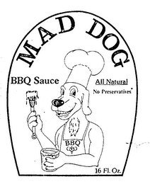 MAD DOG BBQ SAUCE logo