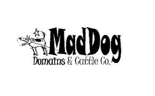 MAD DOG DOMAINS & CATTLE CO. logo