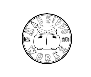 MAD HIPPO WORKS EST. 2016 logo