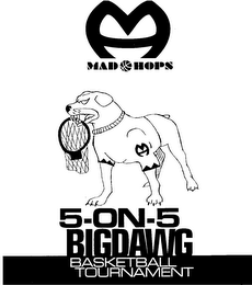 MAD HOPS 5-ON-5 BIGDAWG BASKETBALL TOURNAMENT logo