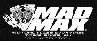 MAD MAX MOTORCYCLES & APPAREL TOMS RIVER, NJ MADMAXCYCLES.COM logo