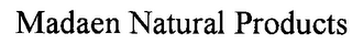 MADAEN NATURAL PRODUCTS logo