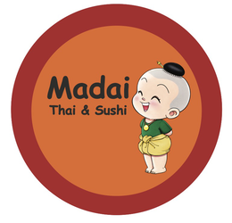 MADAI THAI & & SUSHI logo