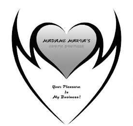 MADAME MARIA'S EROTIC BOUTIQUE YOUR PLEASURE IS MY BUSINESS! logo