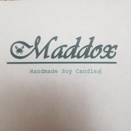 MADDOX HANDMADE SOY CANDLES logo