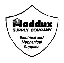 MADDUX SUPPLY COMPANY ELECTRICAL AND MECHANICAL SUPPLIES logo