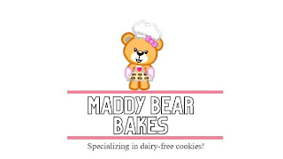 MADDY BEAR BAKES SPECIALIZING IN DAIRY-FREE COOKIES! logo