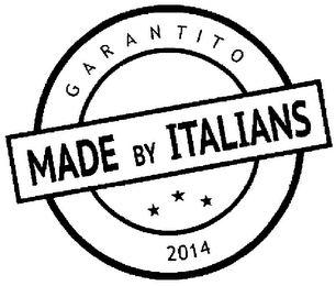 MADE BY ITALIANS GARANTITO 2014 logo
