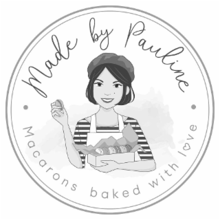 • MADE BY PAULINE • MACARONS BAKED WITH LOVE logo