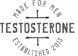 MADE FOR MEN TESTOSTERONE ESTABLISHED 2013 logo
