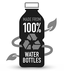 MADE FROM 100% WATER BOTTLES logo