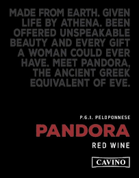 MADE FROM EARTH. GIVEN LIFE BY ATHENA. BEEN OFFERED UNSPEAKABLE BEAUTY AND EVERY GIFT A WOMAN COULD EVER HAVE. MEET PANDORA, THE ANCIENT GREEK EQUIVALENT OF logo