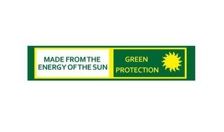 MADE FROM THE ENERGY OF THE SUN GREEN PROTECTION logo