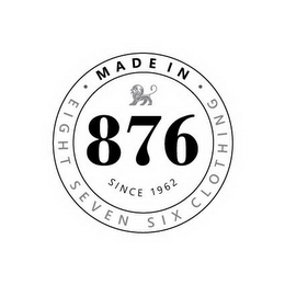 MADE IN 876 EIGHTH SEVEN SIX CLOTHING logo