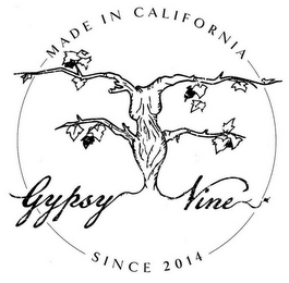 MADE IN CALIFORNIA GYPSY VINE AND SINCE2014 logo