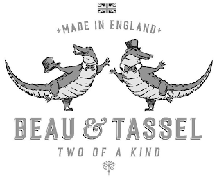 MADE IN ENGLAND BEAU & TASSEL TWO OF A KIND logo