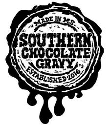 MADE IN MS SOUTHERN CHOCOLATE GRAVY ESTABLISHED 2016 logo