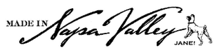 MADE IN NAPA VALLEY JANE! logo