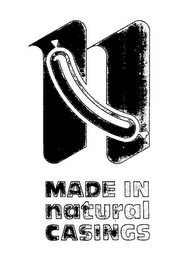 MADE IN NATURAL CASINGS N logo