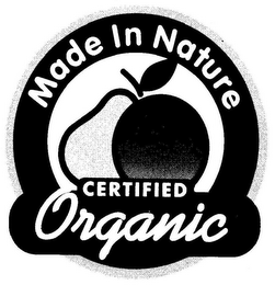 MADE IN NATURE CERTIFIED ORGANIC logo