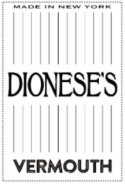 MADE IN NEW YORK DIONESE'S VERMOUTH logo