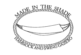 MADE IN THE SHADE HAMMOCK AND SWING GAZEBO logo