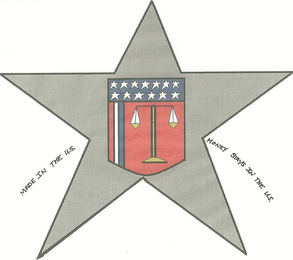 MADE IN THE U.S. MONEY STAYS IN THE U.S. logo
