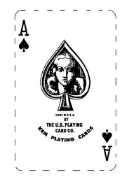MADE IN U.S.A. BY THE U.S. PLAYING CARDCO. KEM PLAYING CARDS A A logo