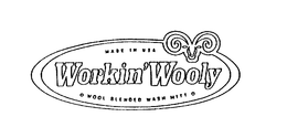 MADE IN USA WORKIN'WOOLY WOOL BLENDED WASH MITT logo