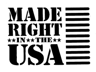 MADE RIGHT IN THE USA logo