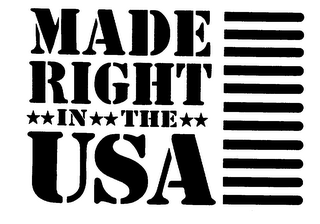 MADE RIGHT IN THE USA logo