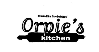 MADE-RITE SANDWICHES ORPIE'S KITCHEN logo