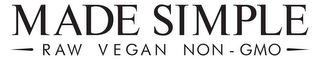 MADE SIMPLE RAW VEGAN NON-GMO logo