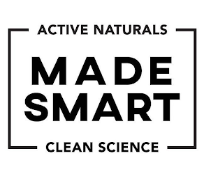 MADE SMART ACTIVE NATURALS CLEAN SCIENCE logo