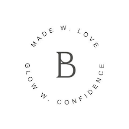 MADE W. LOVE B GLOW W. CONFIDENCE logo