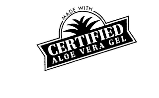 MADE WITH CERTIFIED ALOE VERA GEL logo