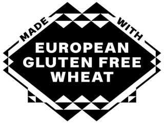 MADE WITH EUROPEAN GLUTEN FREE WHEAT logo