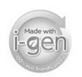 MADE WITH I-GEN 100% ECO-FRIENDLY PLASTIC logo