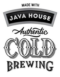MADE WITH JAVA HOUSE AUTHENTIC COLD BREWING logo