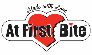 MADE WITH LOVE AT FIRST BITE logo