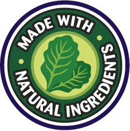 MADE WITH · NATURAL INGREDIENTS · logo