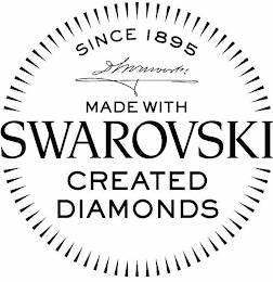 MADE WITH SWAROVSKI CREATED DIAMONDS SINCE 1895 logo