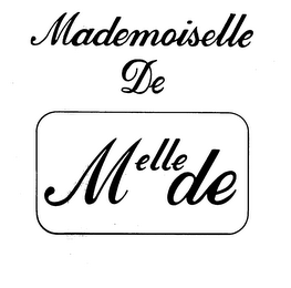 MADEMOISELLE DE - MELLE DE logo