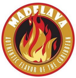 MADFLAVA AUTHENTIC FLAVOR OF THE CARIBBEAN logo