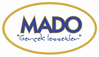 MADO "GERCEK LEZZETLER" logo