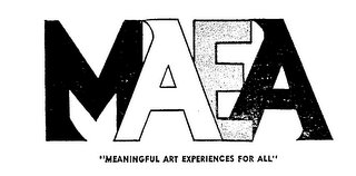 MAEA "MEANINGFUL ART EXPERIENCES FOR ALL" logo