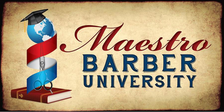 MAESTRO BARBER UNIVERSITY logo
