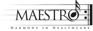 MAESTRO HARMONY IN HEALTHCARE logo