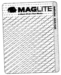 MAG-LITE A WORK OF ART THAT WORKS SOLITAIRE AAA-CELL logo